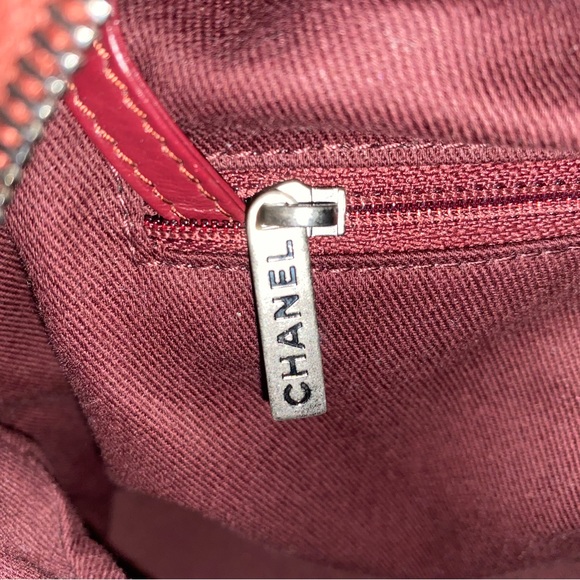 CHANEL Burgundy Leather Bowling Bag! - Picture 5 of 11